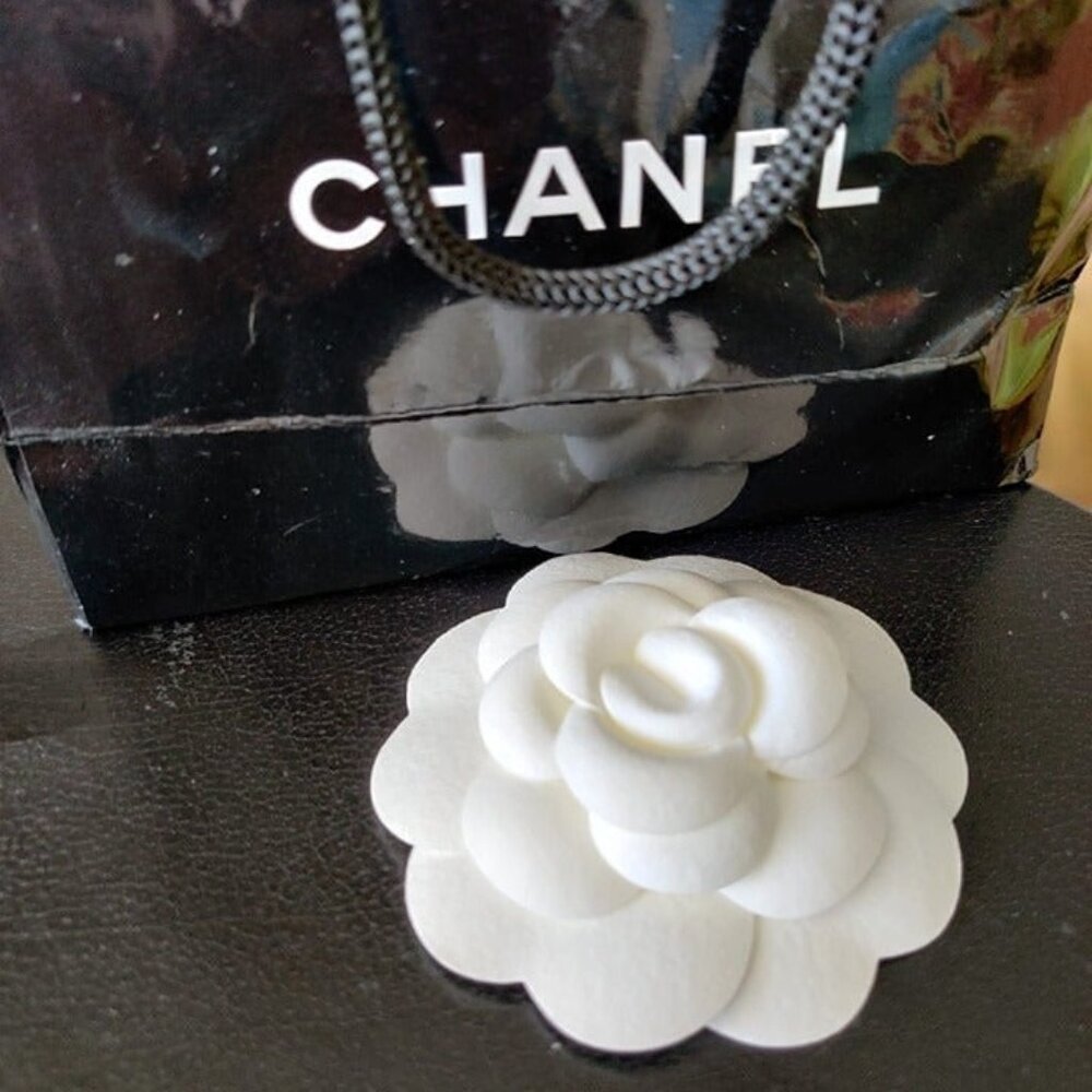 Chanel Camelia Flower Decoration White Original